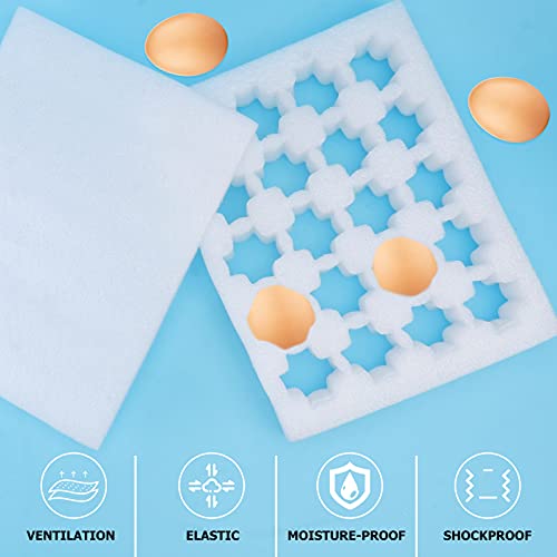 Mobestech Foam Egg Cartons 2pcs Proof Crate Storage Storing Dampening Holder for Pe Padding Container Containers Practical Fixing Fixator Egg No Sound Grids Foam Resistant Kitchen Cushion