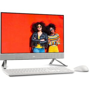 Dell 2023 Inspiron 24 5410 23.8" Touchscreen FHD Business All-in-One Desktop Computer, 12th Gen Intel 10-Core i5-1235U, 32GB DDR4 RAM, 1TB PCIe SSD, WiFi 6, Bluetooth 5.2, Pearl White, Windows 11 Pro