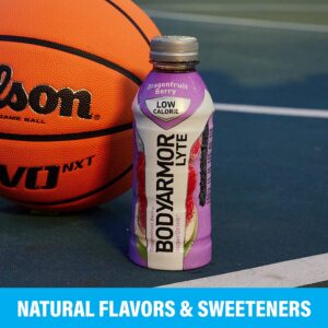 BODYARMOR LYTE Sports Drink Low-Calorie Sports Beverage, Dragonfruit Berry, Coconut Water Hydration, Natural Flavors With Vitamins, Potassium-Packed Electrolytes, Perfect For Athletes, 16 Fl Oz (Pack of 12)