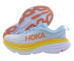 hoka one one bondi 8 womens shoes size 8, color: summer song/country air