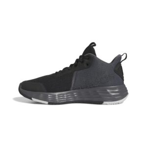 adidas men's own the game 2.0 sneaker, core black/grey/white, 10.5