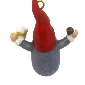 Funny Beer and Wine Lover Christmas Ornaments (Gnome Beer)