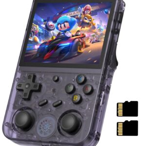 ANBERNIC RG353V Handheld Game Console Support Dual OS Android 11+ Linux, 5G WiFi 4.2 Bluetooth RK3566 64BIT 64G TF Card 4450 Classic Games 3.5 Inch IPS Screen 3500mAh Battery