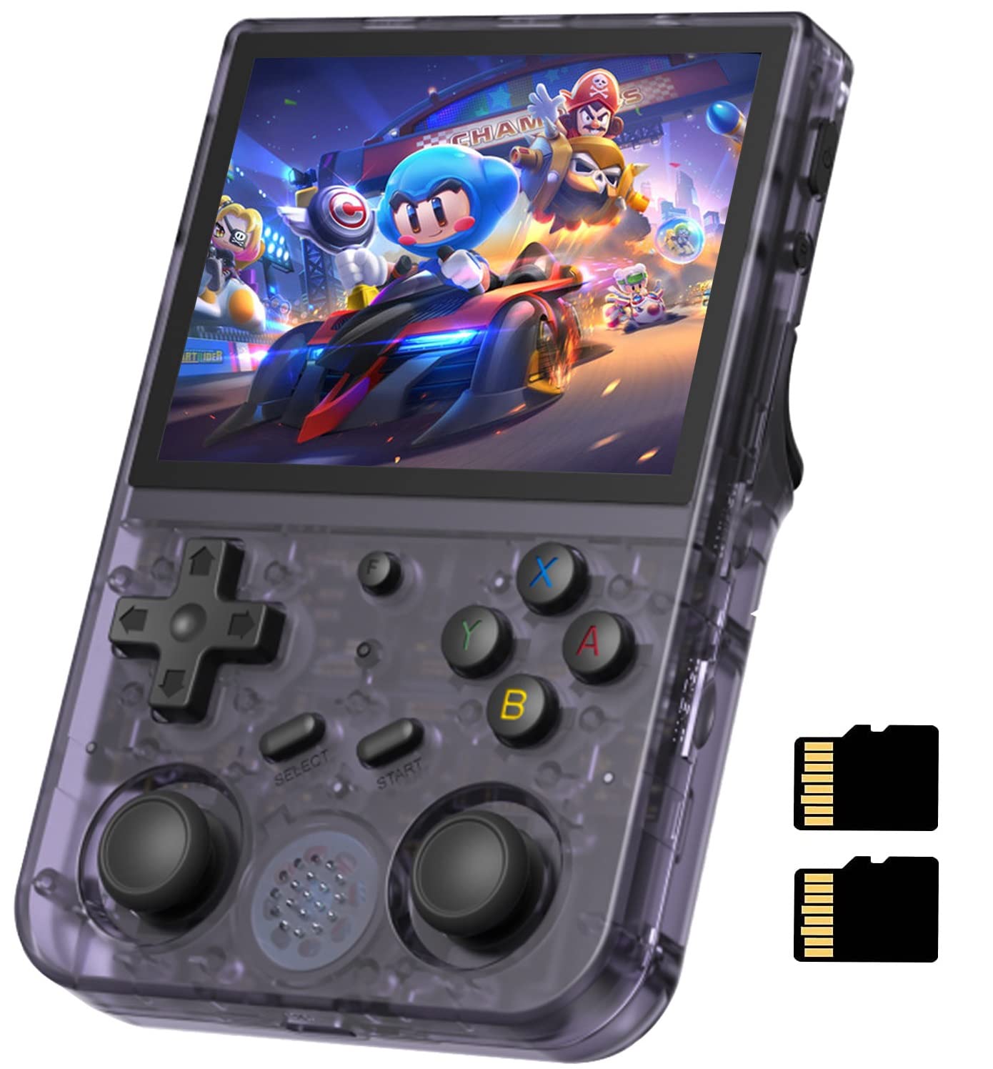 ANBERNIC RG353V Handheld Game Console Support Dual OS Android 11+ Linux, 5G WiFi 4.2 Bluetooth RK3566 64BIT 64G TF Card 4450 Classic Games 3.5 Inch IPS Screen 3500mAh Battery