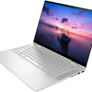 HP Envy x360 2-in-1 Convertible Business Laptop, 15.6” FHD Touchscreen, 12th Gen Intel Core i7-1255U, Windows 11 Pro, 16GB RAM, 512GB SSD, Long Battery Life, Backlit Keyboard, 32GB Durlyfish USB Card