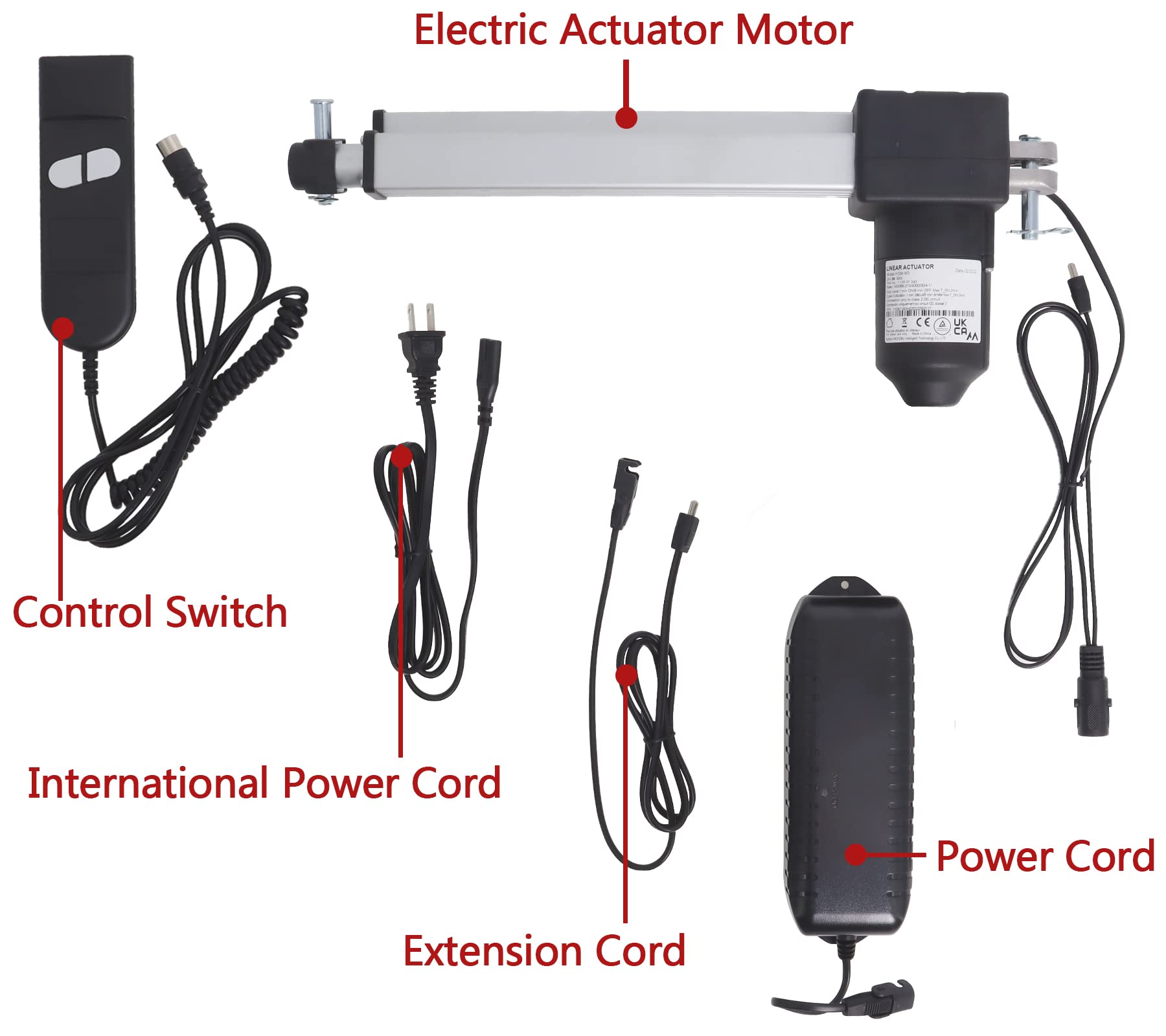 Podoy Lift Chair Parts Motor Replacement Kit Compatible with Lazy Boy Okin Deltadrive Electric Power Recliner Motor Actuator 1.28.000.131.30