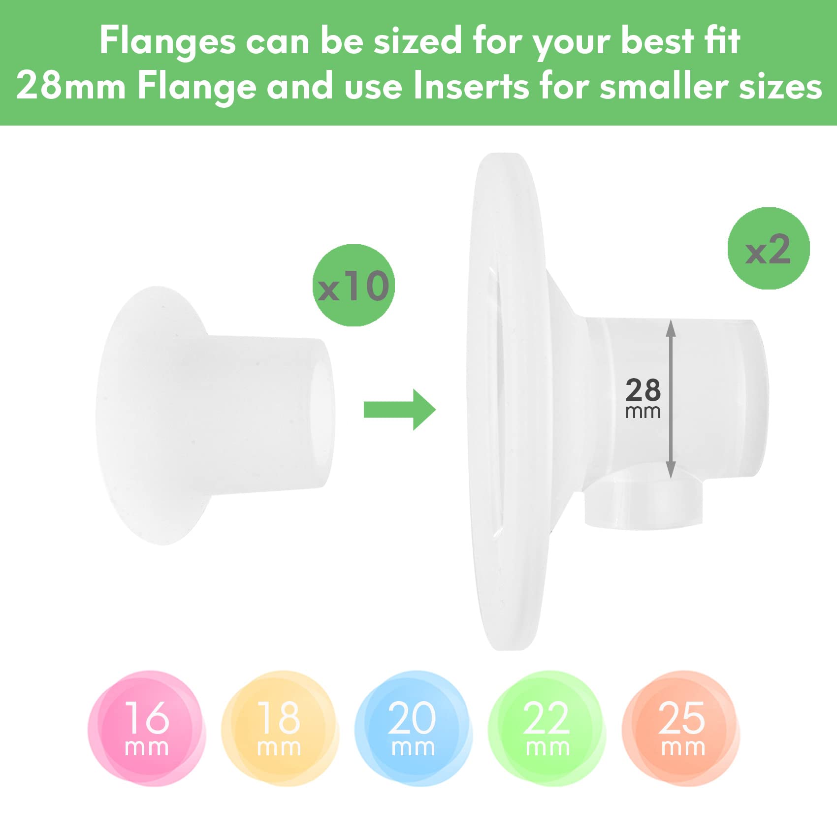 LOZAEVE Baby CaraCups Wearable Milk Collection, Portable Hands Free Breast Milk Collection Cup Set, Compatible with for Spectra S1 / S2, Medelaa, Lansinohh, 99.9% Separable Electric Breast Pumps, 2PC