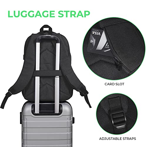 LERASO Laptop Backpack, Black