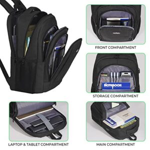 LERASO Laptop Backpack, Black