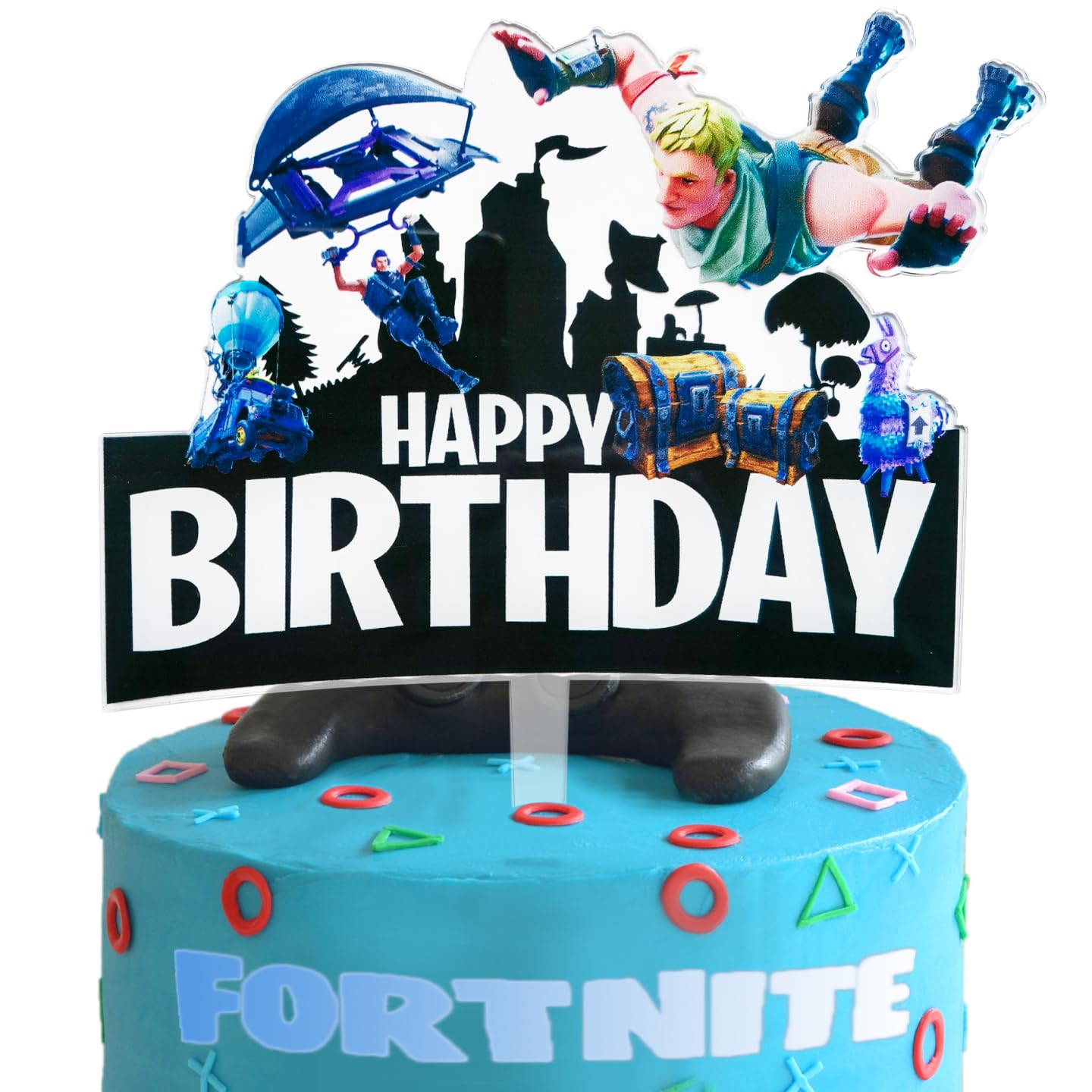 Video Game Birthday Party Supplies for Game Fans Party Decorations, Video Game Theme Party Cake Topper, Boys Girls Birthday Party Decorations