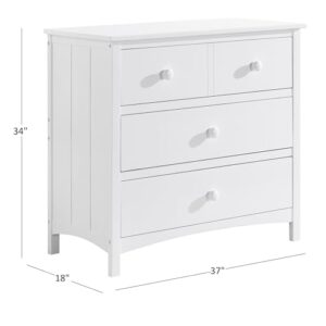 Oxford Baby Universal 3-Drawer Dresser, Barn White