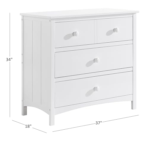 Oxford Baby Universal 3-Drawer Dresser, Barn White