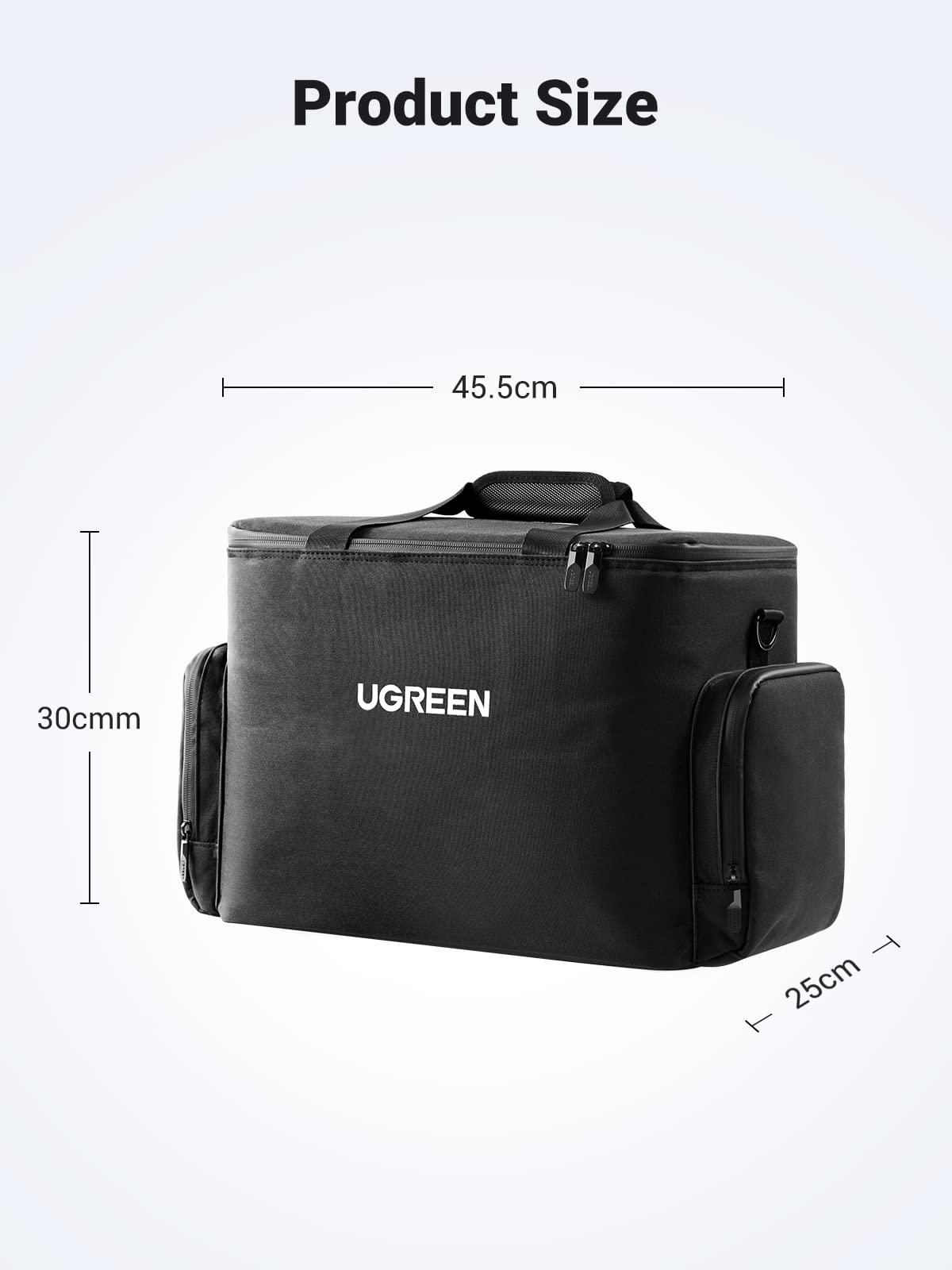 UGREEN Carrying Case Bag for PowerRoam 1200 Portable Power Station Black (Power Station Not Included)