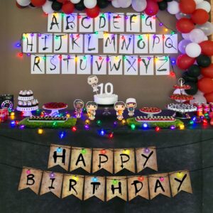 Stranger Happy Bithday Things Banner Party Decorations Marathon Night Boys Girls Bithday Party Decoration Banner