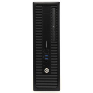 HP EliteDesk 800G1 Small Desktop Computer (SFF) | Quad Core Intel i7 (3.40GHz) | 32GB DDR3 RAM | 1TB SSD Solid State | Windows 10 Pro | 24in Monitor | RGB Mouse + Keyboard (Renewed)