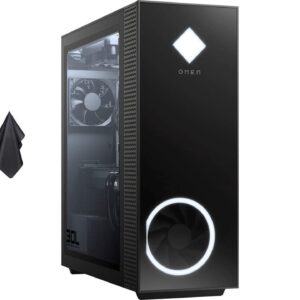 HP OMEN 30L Gaming Desktop, AMD Ryzen 7 5800X Processor, NVIDIA GeForce RTX 3080, Liquid Cooling, Customizing RGB Lighting, 8 USB Ports, HDMI, Windows 11 Home, Black (32GB RAM | 1TB SSD)