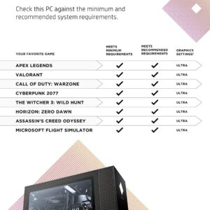 HP OMEN 30L Gaming Desktop, AMD Ryzen 7 5800X Processor, NVIDIA GeForce RTX 3080, Liquid Cooling, Customizing RGB Lighting, 8 USB Ports, HDMI, Windows 11 Home, Black (32GB RAM | 1TB SSD)