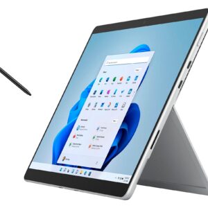 Microsoft Surface Pro 8 Tablet, 13" QHD Touchscreen, 11th Gen Intel Core i5-1135g7 (Up to 4.2GHz), Intel Iris Xe Graphics, Device Only, 8GB DDR4 RAM, 1TB SSD, Win11h, Platinum, with MTC Stylus Pen