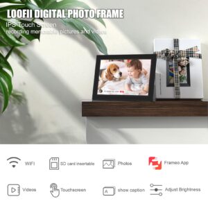 Frameo Digital Picture Frame 10.1 inch Digital Photo Frame with 1920 * 1200 IPS Full HD Touchscreen, 16GB WiFi Digital Picture Frame, Share Photos or Videos Instantly via Frameo App from Anywhere