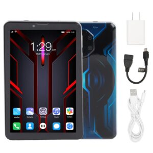 pusokei android tablet, 7in 1080p ips touch screen, 4gb ram 32gb rom, mt6592 8 cores cpu, hd dual camera, bluetooth 5.0, dual band wifi, dual sim slot, 6000mah battery(bright blue)