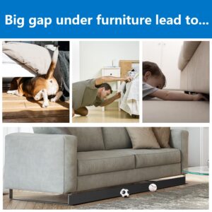 Toy Blocker, PVC Under Sofa Toy Blocker Cuttable Under Couch Blocker, Self-Adhesive Gap Bumper Under Sofa,Toy Blocker Avoid Things Sliding Under Furniture