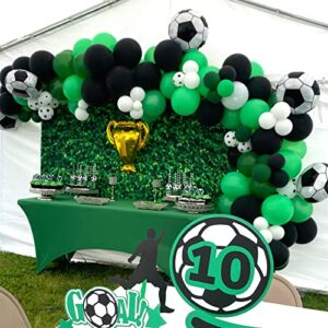 Soccer Party Balloons Set, 32 Inch Champion Trophy Mylar Foil Balloon and Football Helium Foil Balloons, World Cup 2022 Decor for Boys Kids Soccer Ball Fans Sport Birthday Party Decoration Supplies