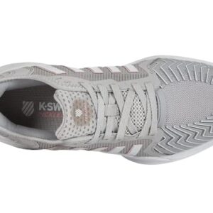 K-Swiss Women's Pickleball Supreme Shoe, Vapor Blue/White/Coral Blush, 8.5 M