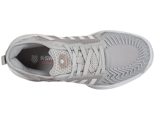 K-Swiss Women's Pickleball Supreme Shoe, Vapor Blue/White/Coral Blush, 8.5 M