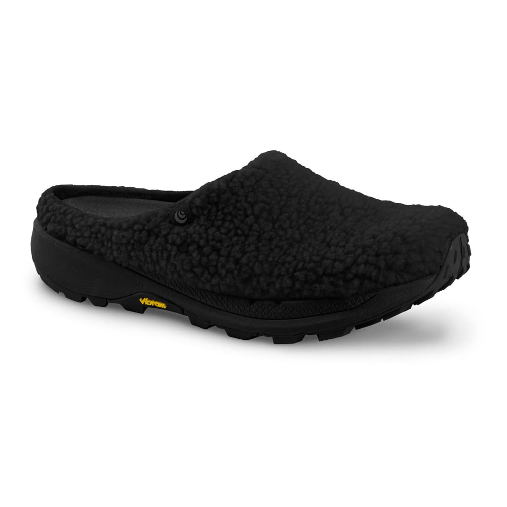 Topo Athletic Women's Lightweight Comfortable 4MM Drop Natural Recovery Shoes, Everyday Wear Slippers, Black/Black, Size 7.5