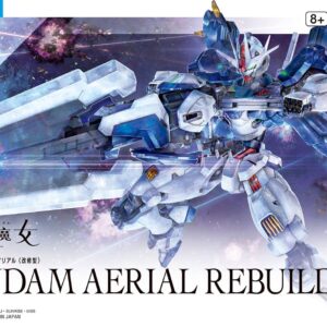 Bandai Hobby - Mobile Suit Gundam: The Witch from Mercury - #19 Gundam Aerial Rebuild, Bandai Spirits HG 1/144 Model Kit,Blue