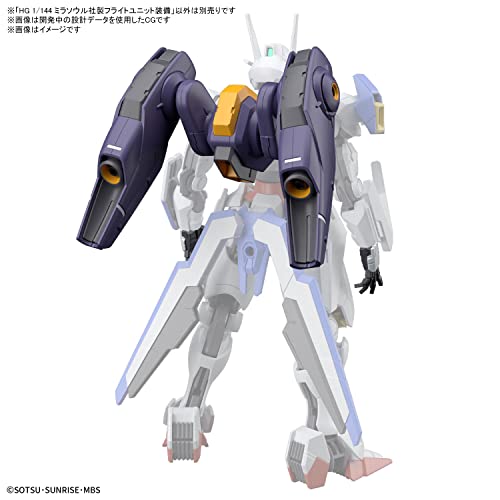 BANDAI SPIRITS(バンダイ スピリッツ) HG Mobile Suit Gundam: Witch of Mercury, Mirasoul Flight Unit, 1/144 Scale, Color-Coded Plastic Model