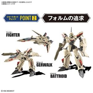 BANDAI HG 1/100 Macross Plus YF-19 1/100 Scale Color-Coded Plastic Model 2639639 [Japan Import]