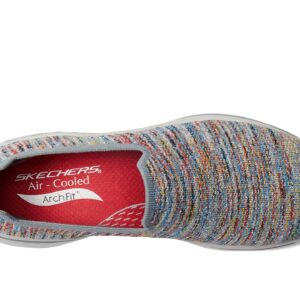 Skechers Go Walk Arch Fit Multicolored Knit Gray/Multi 7 B (M)