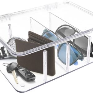 Utopia Home Eye Glasses Holder (Pack of 1) - Premium Sunglass Organizer - Eyeglass Holder & Glasses Storage Organizer for Sunglasses, Reading Glasses & Accessories (Clear)