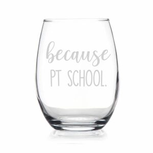 htdesigns physical therapy school graduation gift - gifts for pt school students - physical therapist wine glass - physical therapy gifts