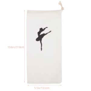 INOOMP Girls Backpack Dance Bag Dance Bag Dance Bag 4Pcs Dance Shoe Bags Pointe Shoes Canvas Ballet Drawstring Bag Dance Ballet Shoes Bags Shoe Bag Canvas Backpack Canvas Backpack Toddler Backpack