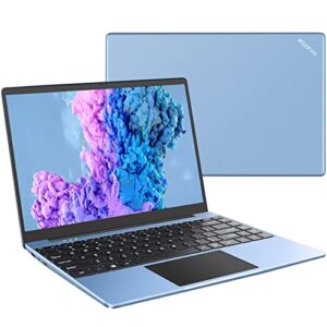 ruzava 14" laptop 6gb ram 128gb ssd traditional laptops computer win 2.4g+5g wifi bt 4.2 usb adapter 1920x1080 fhd wozifan with wireless mouse for business entertainment-blue