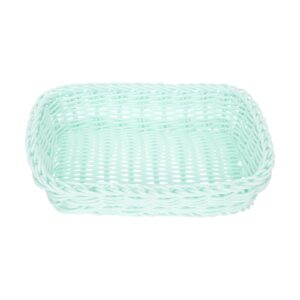 luozzy wicker woven storage basket tabletop storage basket woven basket house supplies (light green)