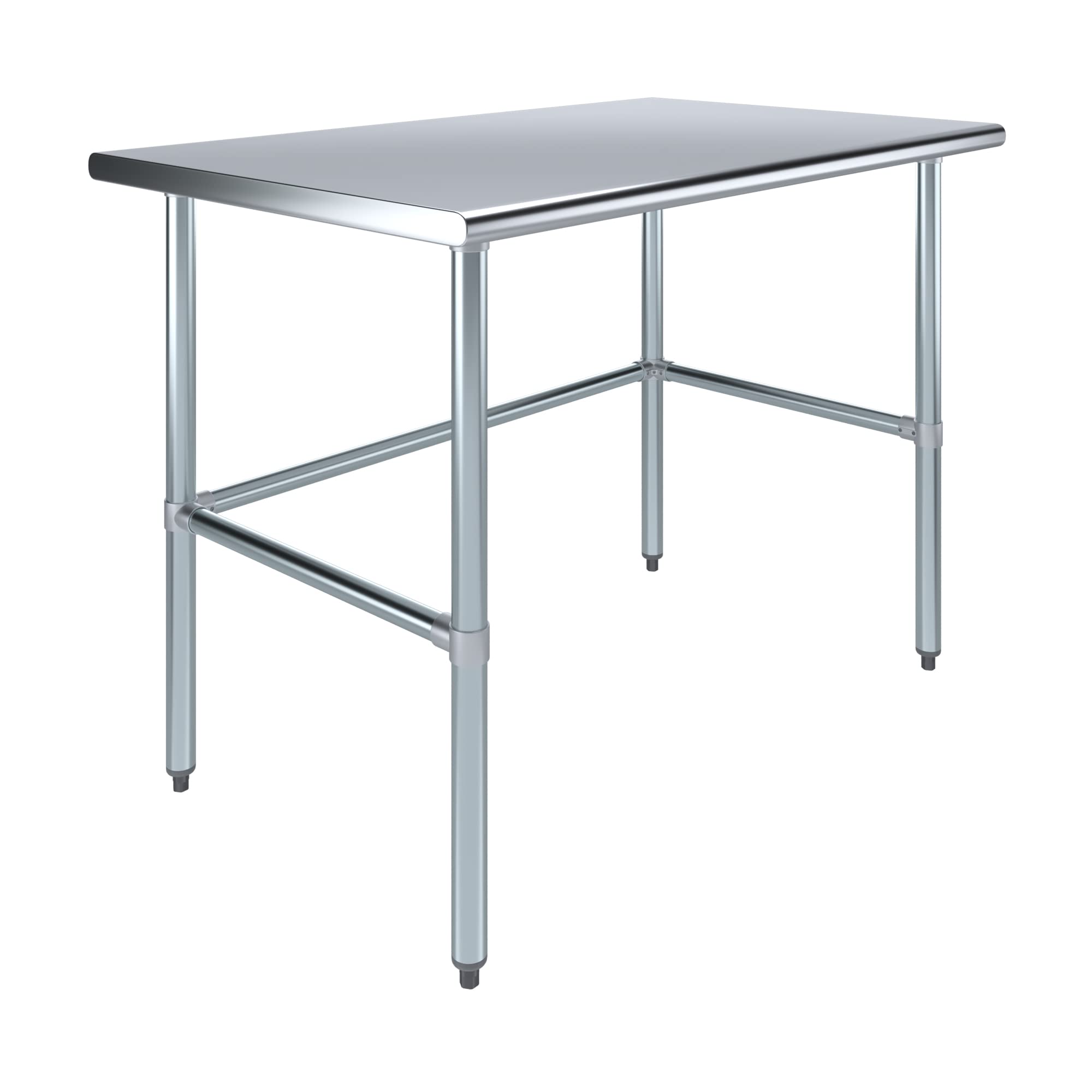 Express KitchQuip Open Base Stainless Steel Work Table with Galvanized