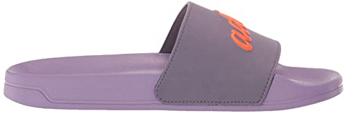 adidas Women's Adilette Shower Slide Sandal, Shadow Violet/Impact Orange/Violet Fusion, 7