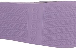 adidas Women's Adilette Shower Slide Sandal, Shadow Violet/Impact Orange/Violet Fusion, 7