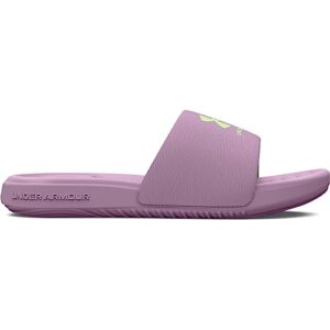 Under Armour Girls' Ansa Fixed Strap, (502) Fresh Orchid/Fresh Orchid/Lumos Lime, 5, US