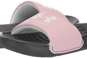 Under Armour Girls' Ansa Fixed Strap, (004) Black/Prime Pink/White, 4, US