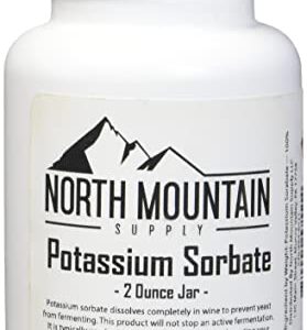 North Mountain Supply Food Grade Potassium Sorbate Stabilizer - 2 Ounce Jar