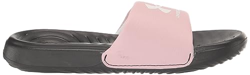 Under Armour Girls' Ansa Fixed Strap, (004) Black/Prime Pink/White, 5, US