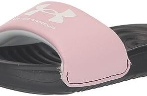 Under Armour Girls' Ansa Fixed Strap, (004) Black/Prime Pink/White, 5, US