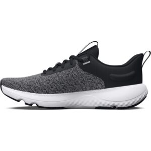 under armour women's charged revitalize, (001) black/black/white, 8.5, us