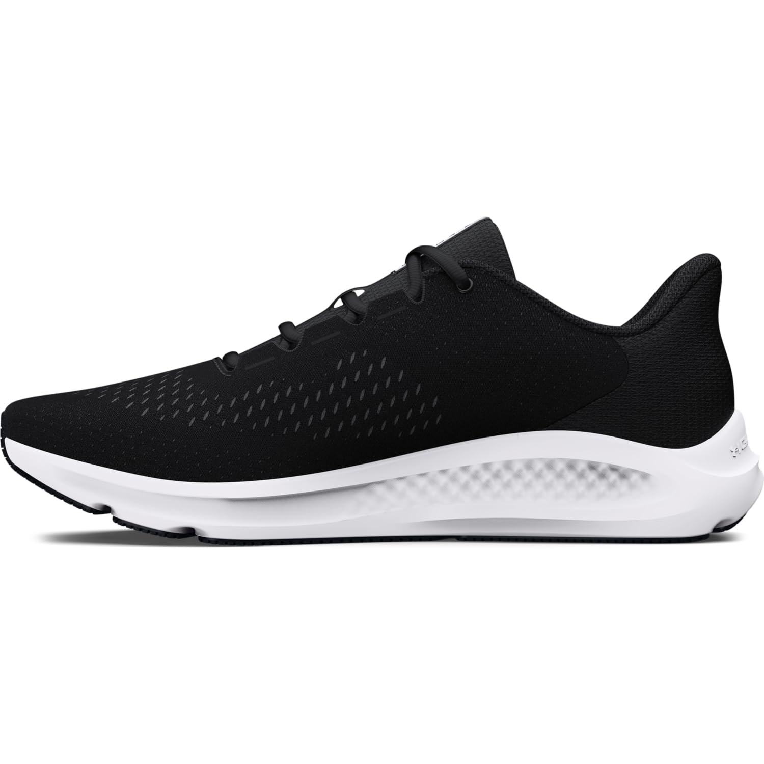 Under Armour Women's Charged Pursuit 3 Big Logo, (001) Black/Black/White, 9, US