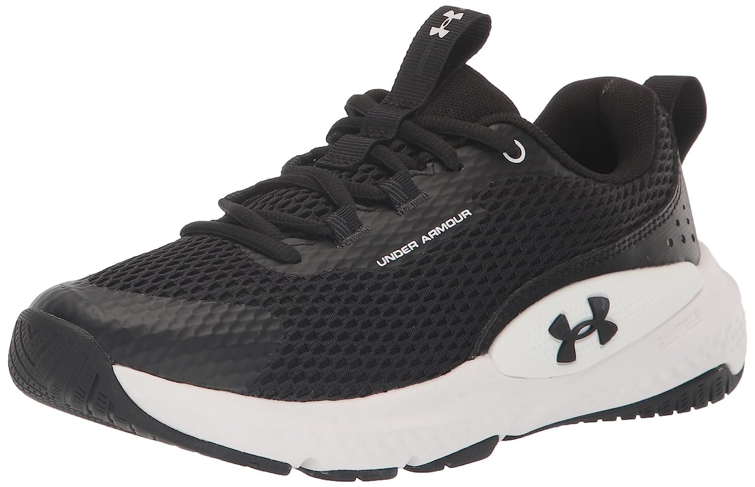 Under Armour Women's Dynamic Select, (001) Black/White/Black, 7, US