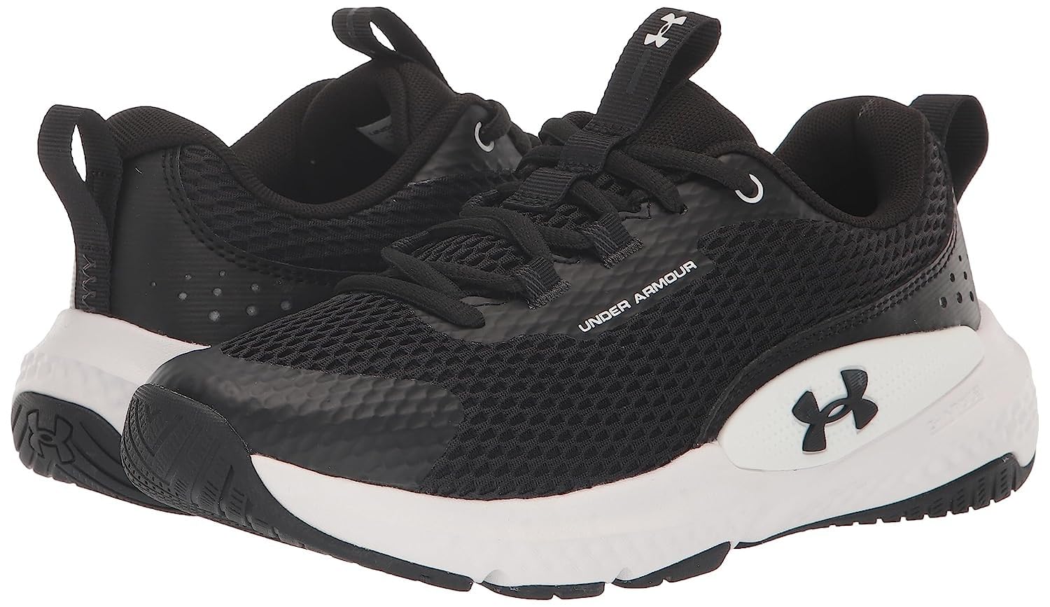 Under Armour Women's Dynamic Select, (001) Black/White/Black, 7, US